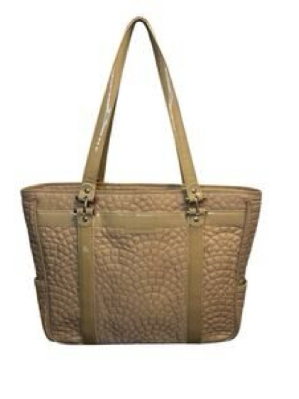 Vera Bradley Nylon Tan Handbag Shoulder Bag Purse